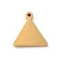 304 Stainless Steel Enamel Charms, Triangle Charm