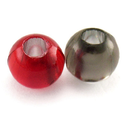 Transparent Acrylic Round Beads, 8mm, Hole: 3.5mm, about 2400pcs/500g
