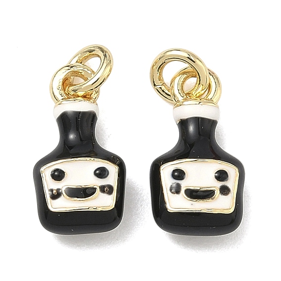 Латунь эмаль подвески, шармы из соевого соуса, долговечный, стойки покрытие, без свинца и без кадмия, реальный 18 k позолоченный