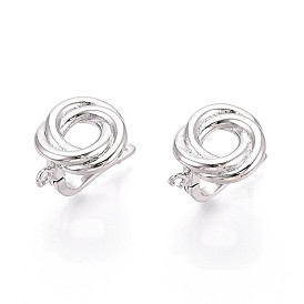 Латунная фурнитура для хооп серег, без кадмия, без никеля и без свинца, пончик