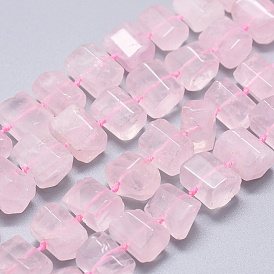 Naturel a augmenté perles de quartz brins, prisme hexagonal