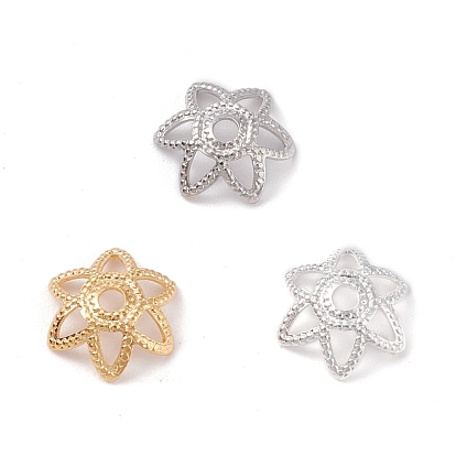 Латунь 6 -лепестковые колпачки для бусинок, долговечный, цветок