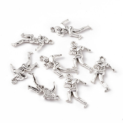 Tibetan Style Alloy Pendants, Rugby Player