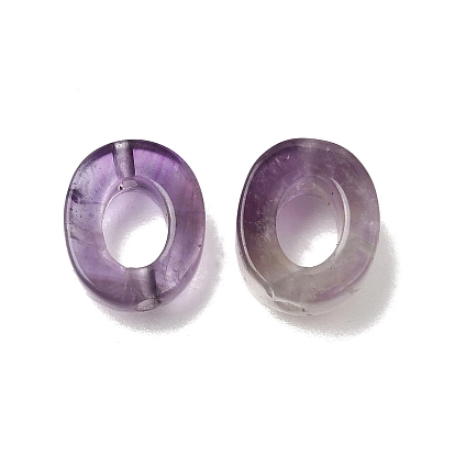 Natural Amethyst Bead Frames, Oval