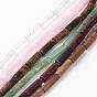 Natural Mixed Gemstone Beads Strands, Column