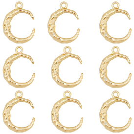 10 латунные подвески шт., прелести полумесяца, чеканный, долговечный