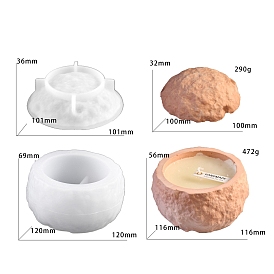 Силиконовые формы для подсвечников своими руками, для изготовления свечей, круглые