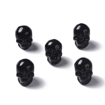 Natural Obsidian Beads, Skull