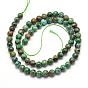 Chapelets de perles chrysocolla naturelles , ronde