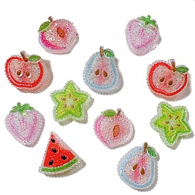 Resin Cabochones, Imitation Fruit, Mixed Shapes