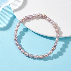 Браслеты из натуральных пресноводных бусин искусственного жемчуга для женщин