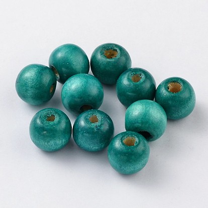 Natural Maple Wood Beads, Round