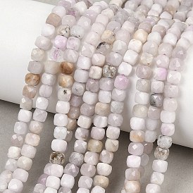 Природные кунцит бисер нитей, граненые, кубические