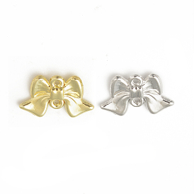 Rack Plating Alloy Connector Charms, Bowknot Links