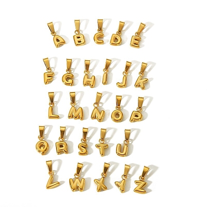 Амулеты из нержавеющей стали, золотые, буквенное очарование с инициалами