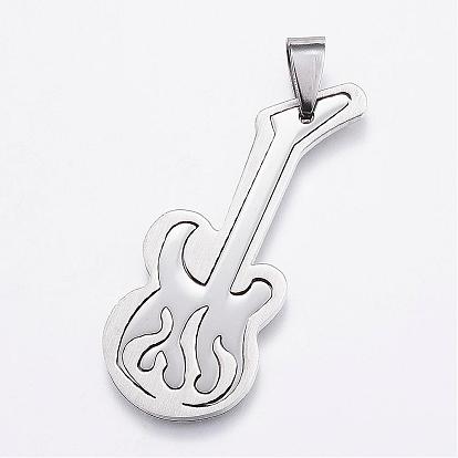 201 Stainless Steel Pendants, Guitar