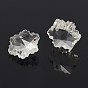 Faceted Snowflake Glass Charms