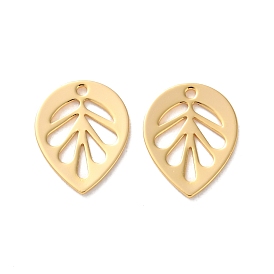 Латунные подвески, лист прелести