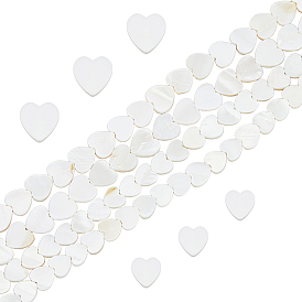 2 нити 2 стили натуральных пресноводных бусин из ракушек, сердце