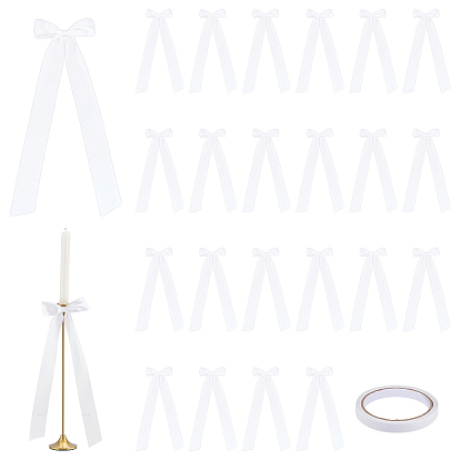 8шт полиэстеровая односторонняя атласная лента подсвечник украшение, бантом