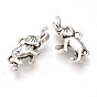 Сплавочные подвески тибетского стиля, слон, без кадмия и без свинца