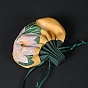 Embroidered Cloth Jewelry Storage Bags, Drawstring Pouches