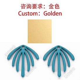 Pendentifs en acier inoxydable, charmes de ventilateur, sans cadmium et sans plomb