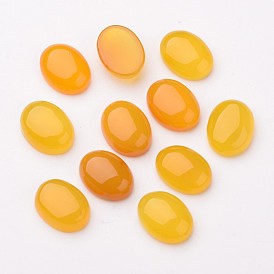 Класс естественный желтый агат овальные кабошоны, окрашенные