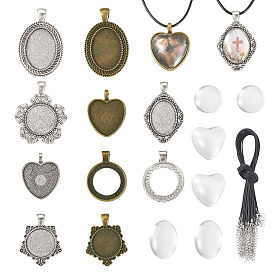 Наборы для самостоятельного изготовления ожерелий с подвесками из сплава, разнообразные