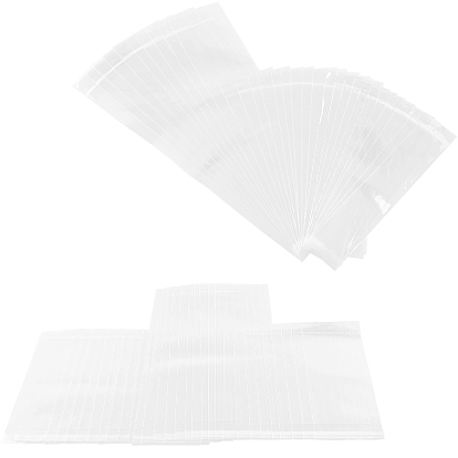 Resealable OPP Cellophane Bags, with Hanging Hole, for Jewelry, Necklaces