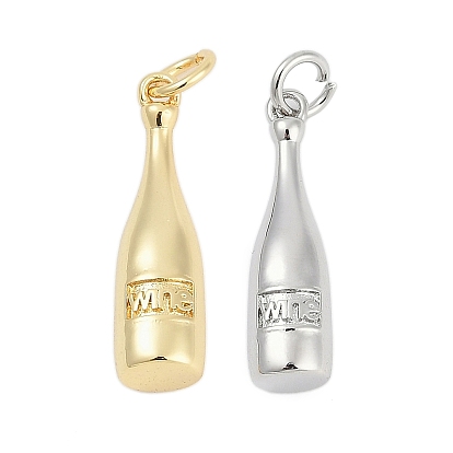 Латунные подвески, амулеты бутылка, долговечный, стойки покрытие, без свинца и без кадмия, с целью перехода в кольце