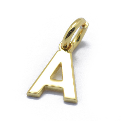 925 Sterling Silver Charms, Letter