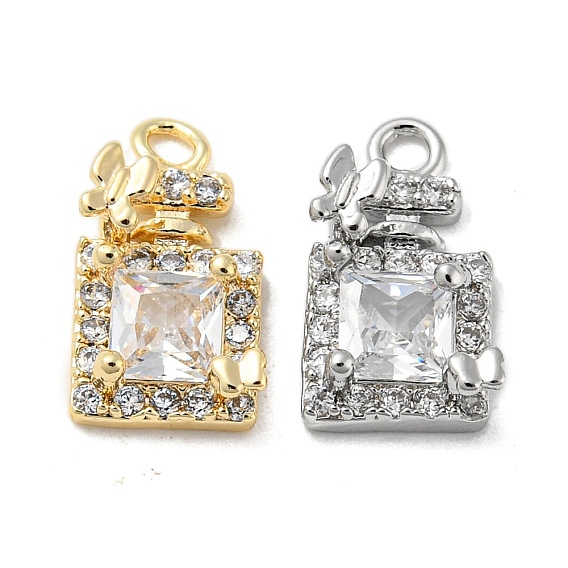 Латунные микро проложить кубического циркония подвески, без кадмия, без никеля и без свинца, бутылка