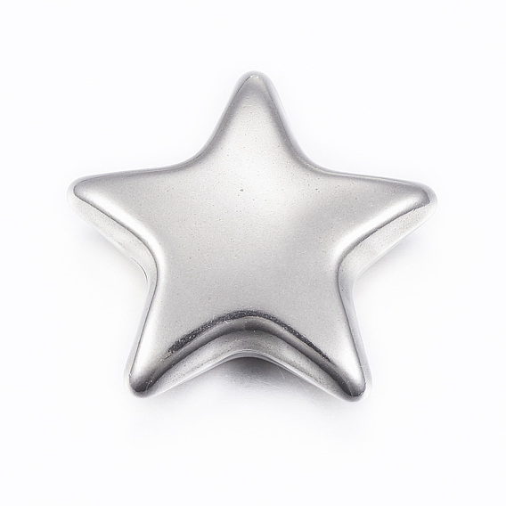 304 billes d'acier inoxydable, pas de trous / non percés, étoiles creux
