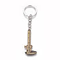 Alloy Keychain, with Iron Ring & Chain, Vernier Caliper Shape