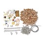 DIY Schmuckherstellung Finding Kit, inklusive Stahldraht, Acryl runde Perlen, Perlen, Verschlüsse und Endketten aus Edelstahl, gemischte Form Anhänger
