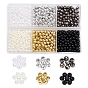 DIY Round Beads DIY Making Finding Kit, Including ABS Plastic Beads, Iron Spacer Beads