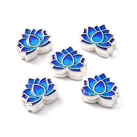 Des perles d'émail en alliage, argenterie, lotus