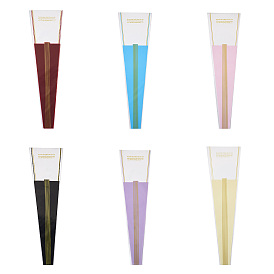 120 шт 6 цвета opp пластиковые пакеты для букетов цветов, пакеты для упаковки одного цветка, полосатый рисунок