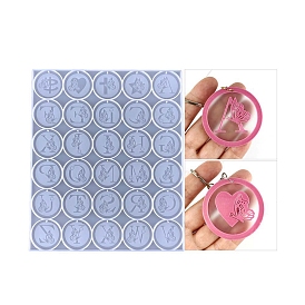 Round DIY Silicone Pendant Molds, Decoration Making, Resin Casting Molds, For UV Resin, Epoxy Resin Jewelry Making