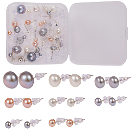 DIY Earring Making, with Natural Pearl Beads and 925 Sterling Silver Stud Earring Findings