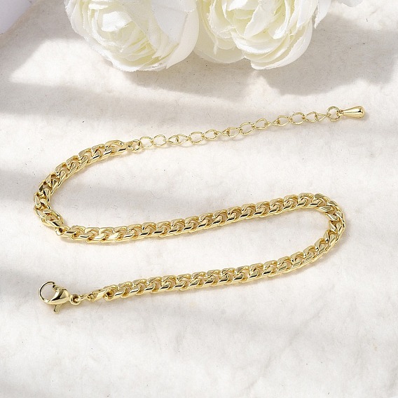 Латунные браслеты в виде цепочек из пшеничных колосьев для женщин, долговечный, стойки покрытие, без кадмия и без свинца