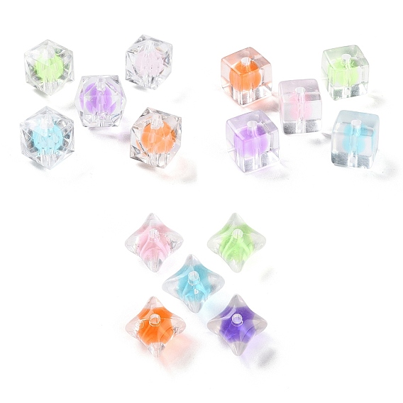 Прозрачные акриловые бусины, бусина в бусине