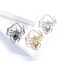 Alloy Rhinestone Brooches, Spider