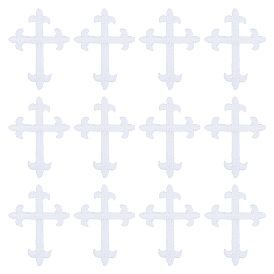 Крест флёри полиэстер вышивка утюгом на аппликации нашивка, швейные украшения