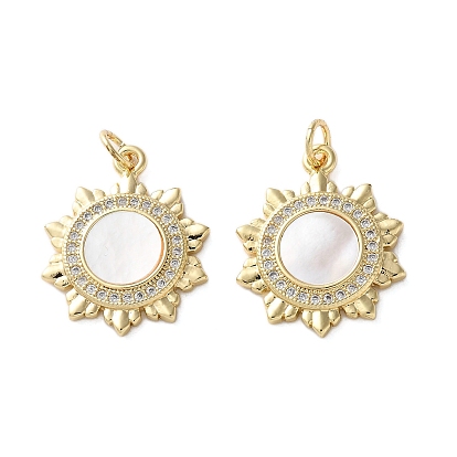 Латунные микро проложить кубического циркония подвески, с оболочкой, солнечные чары, стойки покрытие, прочное покрытие, без кадмия и без свинца, с целью перехода в кольце