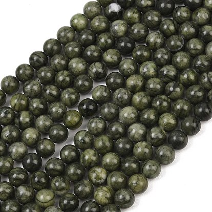 Тайвань природного нефрита бисер нитей, природная энергия камень целебная сила для изготовления ювелирных изделий, круглые