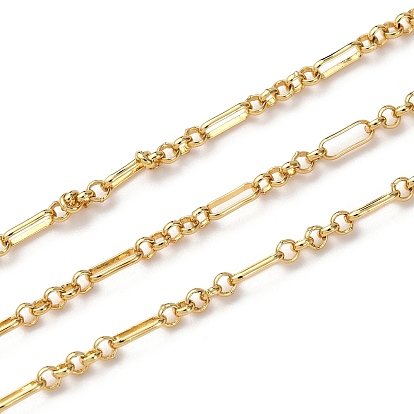 Латунь Figaro цепи, без свинца и без кадмия, стойки покрытие, долговечный, с катушкой, пайки