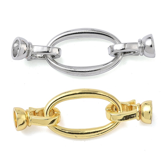 Овальные латунные раскладывающиеся застежки, без кадмия и без свинца, долговечный, стойки покрытие