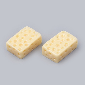 Кабошоны из смолы, сыр, имитация еды